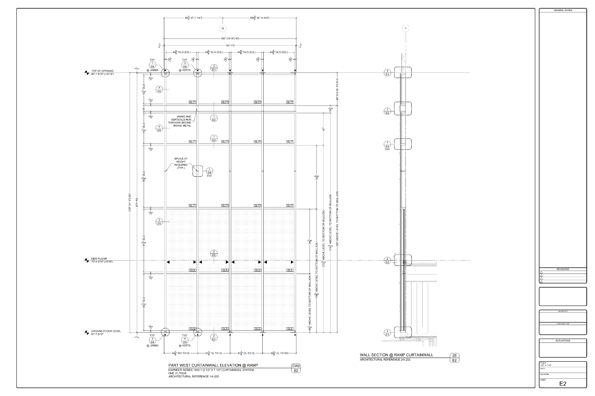 Curtainwall Elevation Sheet